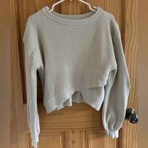 Lululemon Reversible Crewneck Ribbed Pullover Sweater - Cream - M